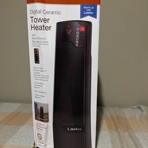 New in Box Lasko Tower Ceramic Heater w/ remote control